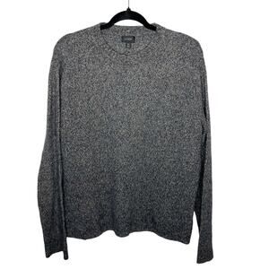 J. CREW / gray rugged merino wool heather crewneck sweater / XL